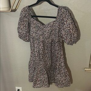 Billabong Floral Puff Sleeve Dress